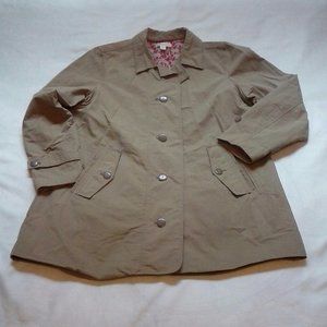 Coldwater Creek Khaki Coat